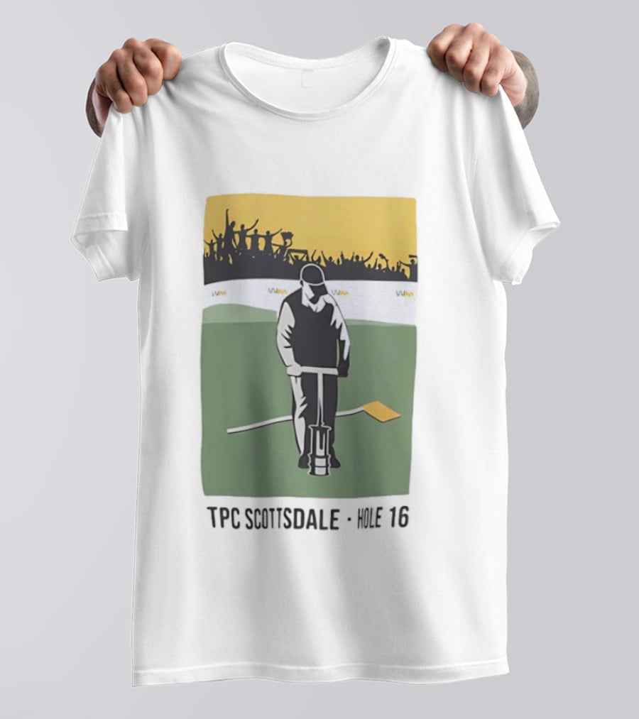 TPC Scottsdale Hole 16 Golfer Crowd Scene T-Shirt