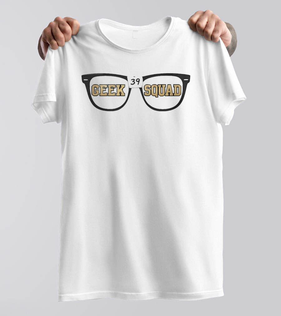 David Pastrnak Geek Squad Glasses 39 T-Shirt