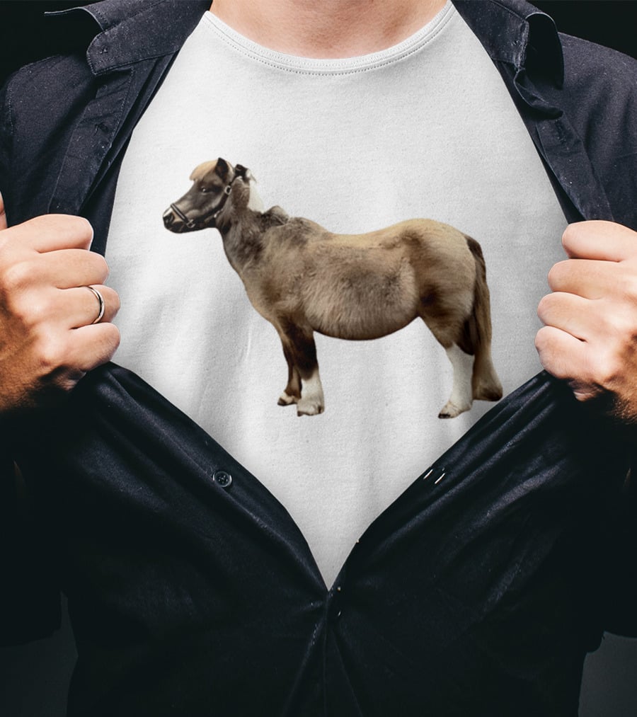 Doug Shetland Pony And Horse Hybrid Image T-Shirt