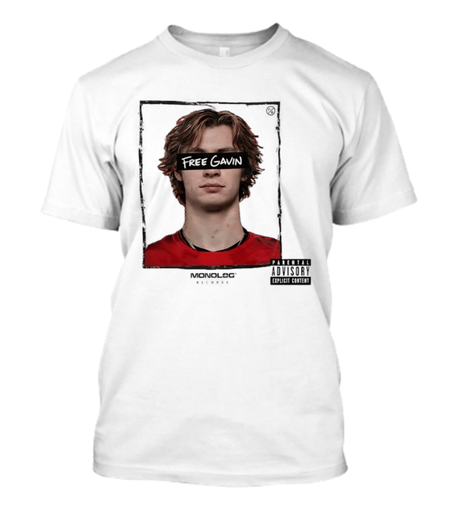 Free Gavin Mopnolog Records Parental Advisory Explicit Content T-Shirt