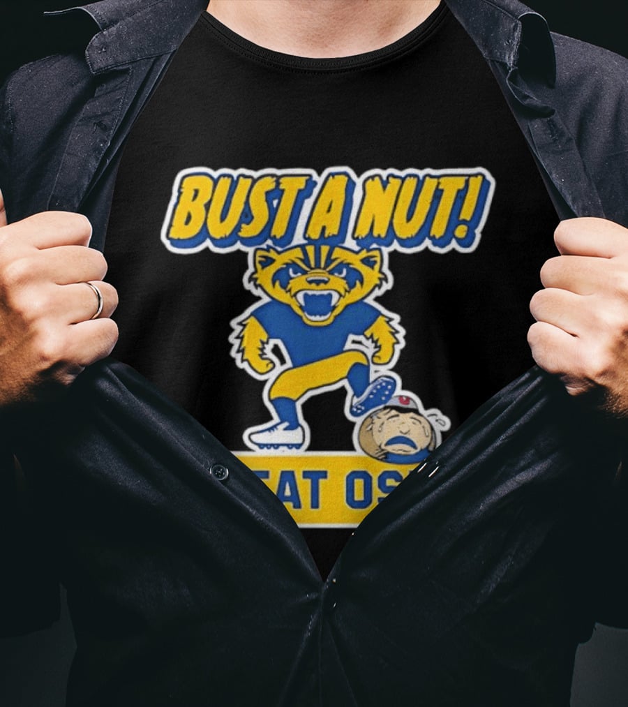 Bust A Nut Beat OSU Michigan Wolverine Rivalry Sports T-Shirt