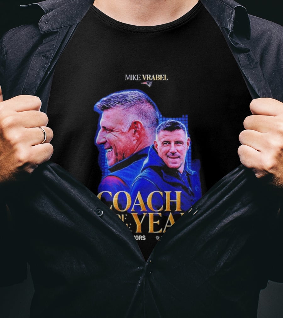 Congrats Mike Vrabel NFL Coach Of The Year 2026 T-Shirt