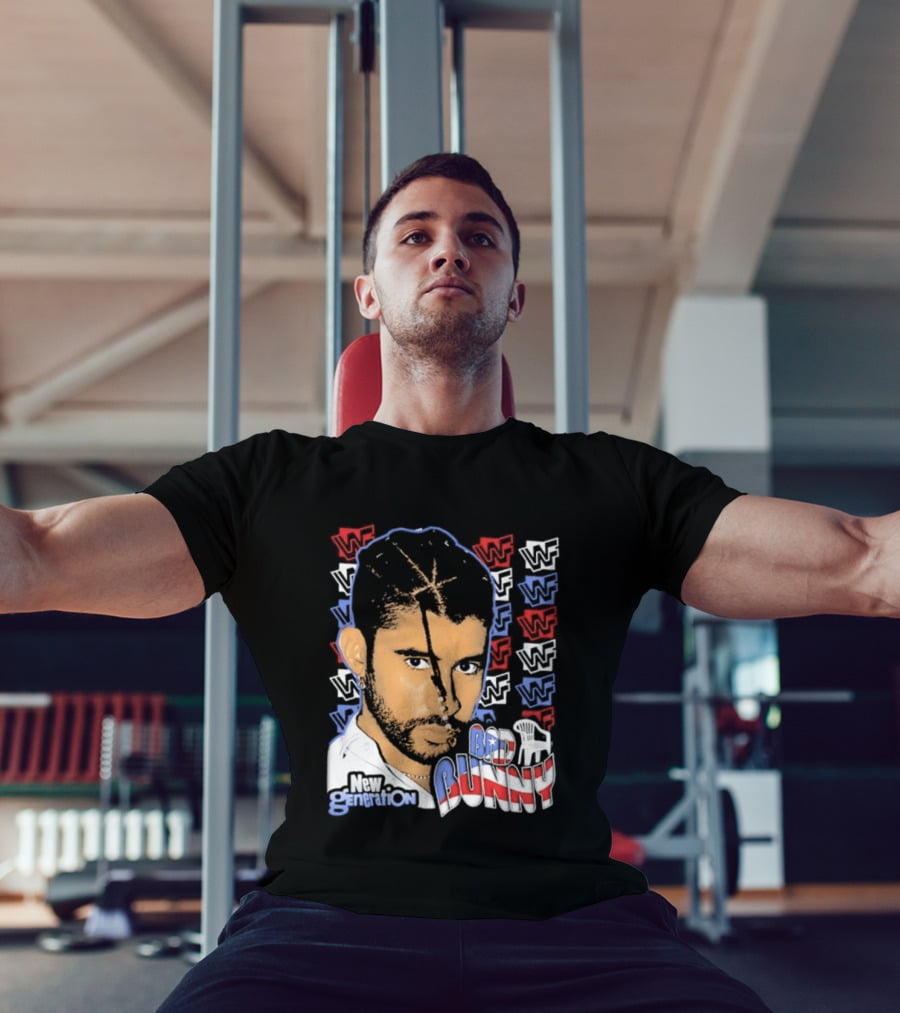 WWE Bad Bunny WWF New Generation Iconic Superstar T-Shirt