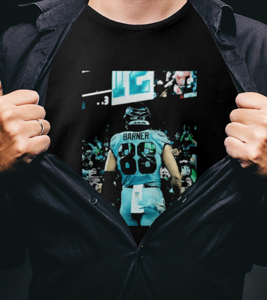 AJ Barner 88 Seattle Seahawks Football Player In Stadium With Fans T-Shirt