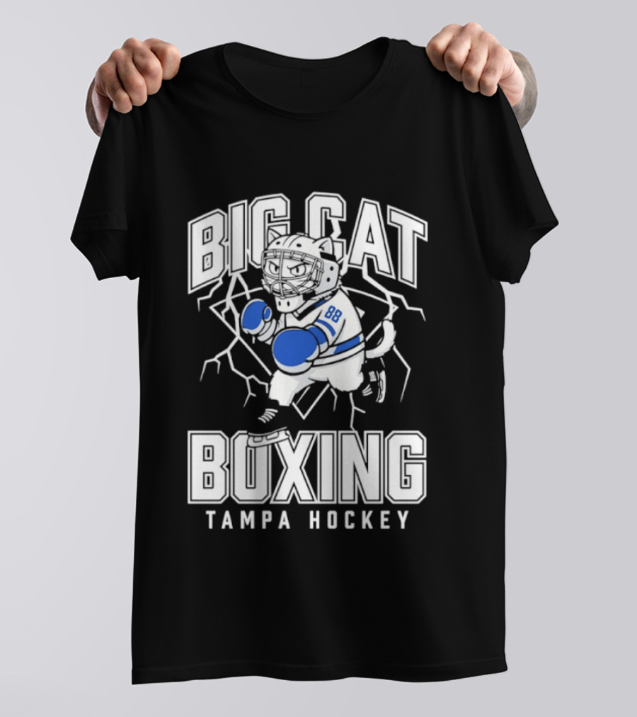 Big Cat Boxing Tampa Hockey Lightning 88 T-Shirt