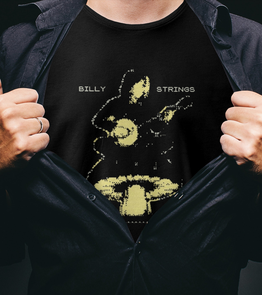 Billy Strings Winter 2026 Tour Banjo Rabbit Mushroom T-Shirt