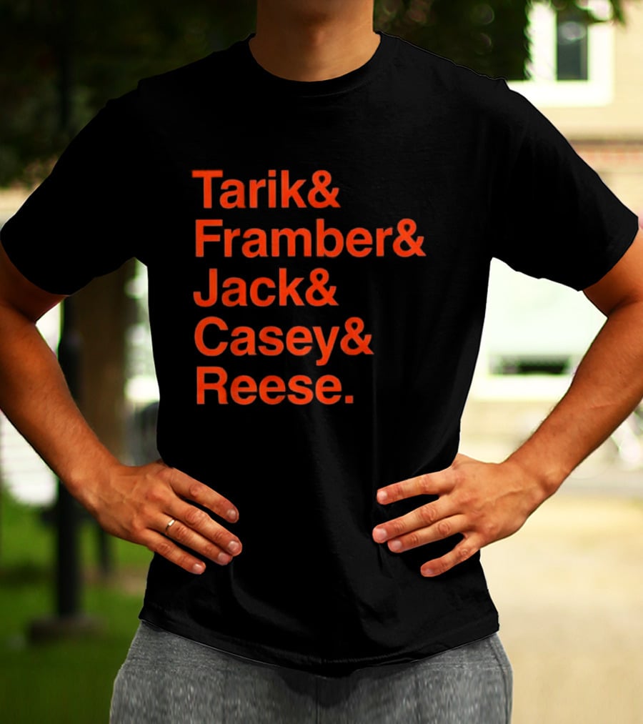 Detroit Tigers Tarik Framber Jack Casey Reese Player Names T-Shirt