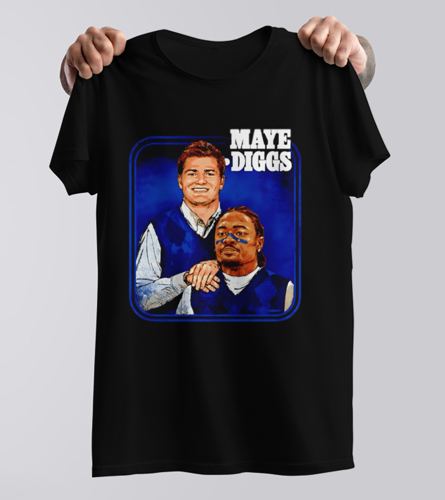 Drake Maye Stefon Diggs Step Brothers Comedy T-Shirt