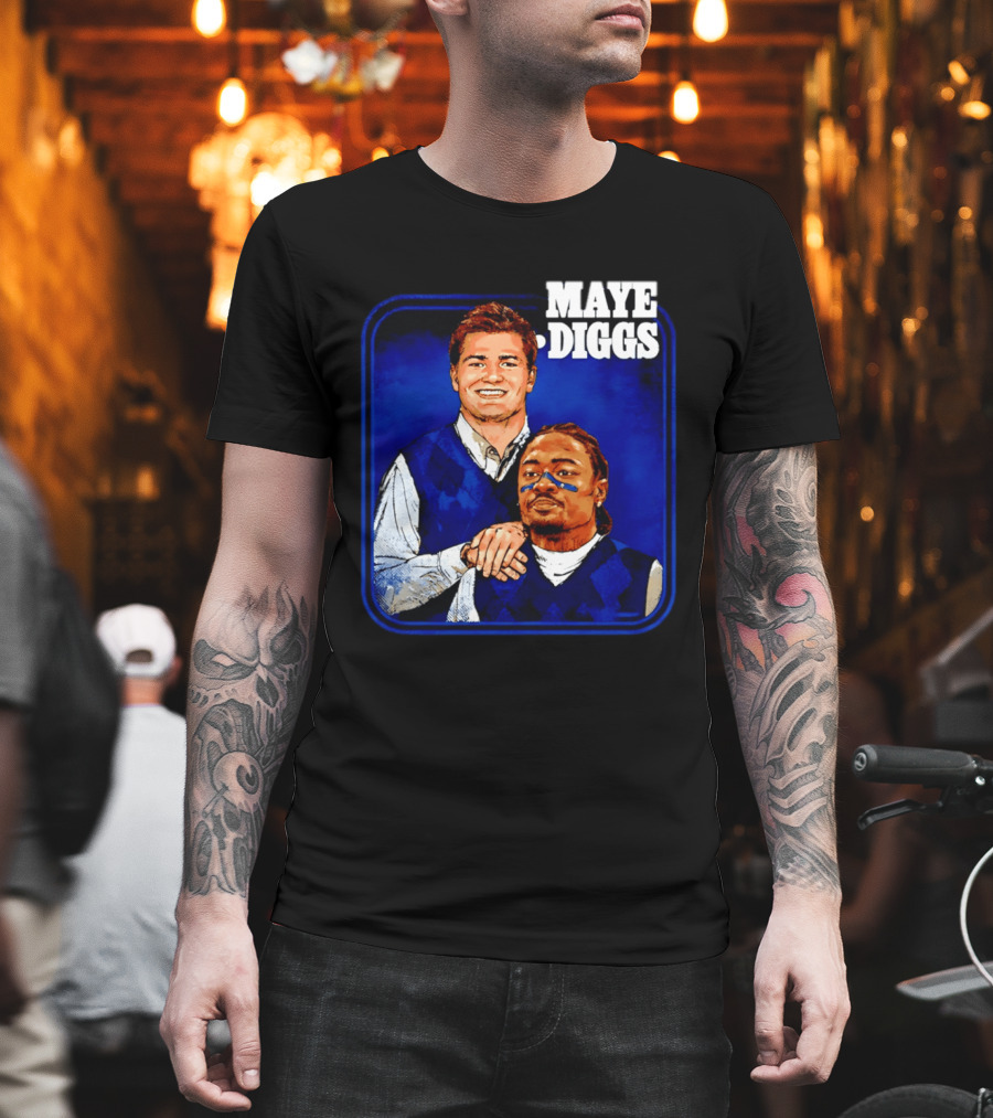 Drake Maye Stefon Diggs Step Brothers Comedy T-Shirt