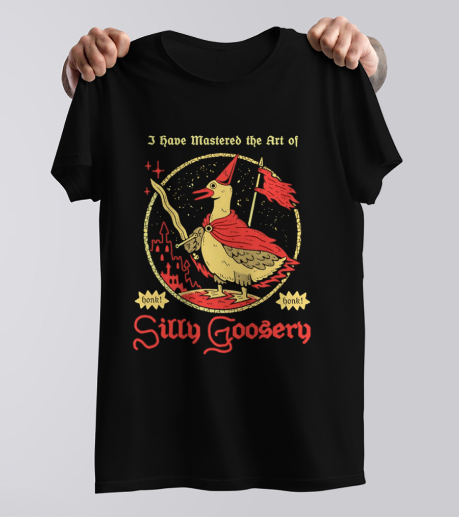 I Have Mastered The Art Of Silly Goosery Wizard Goose With Wand And Cape T-Shirt