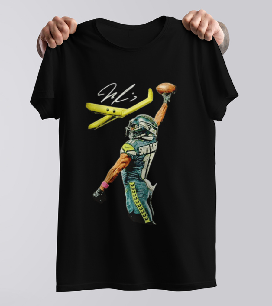 Jaxon Smith Njigba Dunking Football Goalpost Seahawks 11 JSN T-Shirt