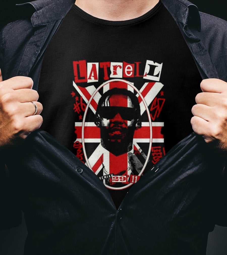 Latrell Davis San Diego State Aztecs NCAA Basketball UK Union Flag 29 11 T-Shirt
