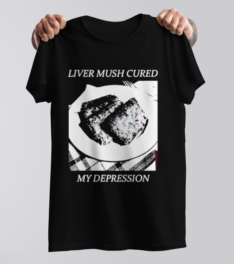 Liver Mush Cured My Depression By Graham Irvin Plate T-Shirt