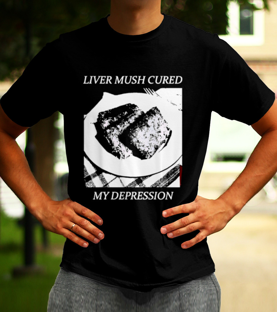 Liver Mush Cured My Depression By Graham Irvin Plate T-Shirt