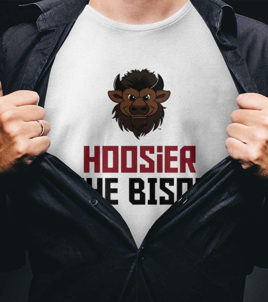 Hoosier The Bison Indiana Squared Off T-Shirt