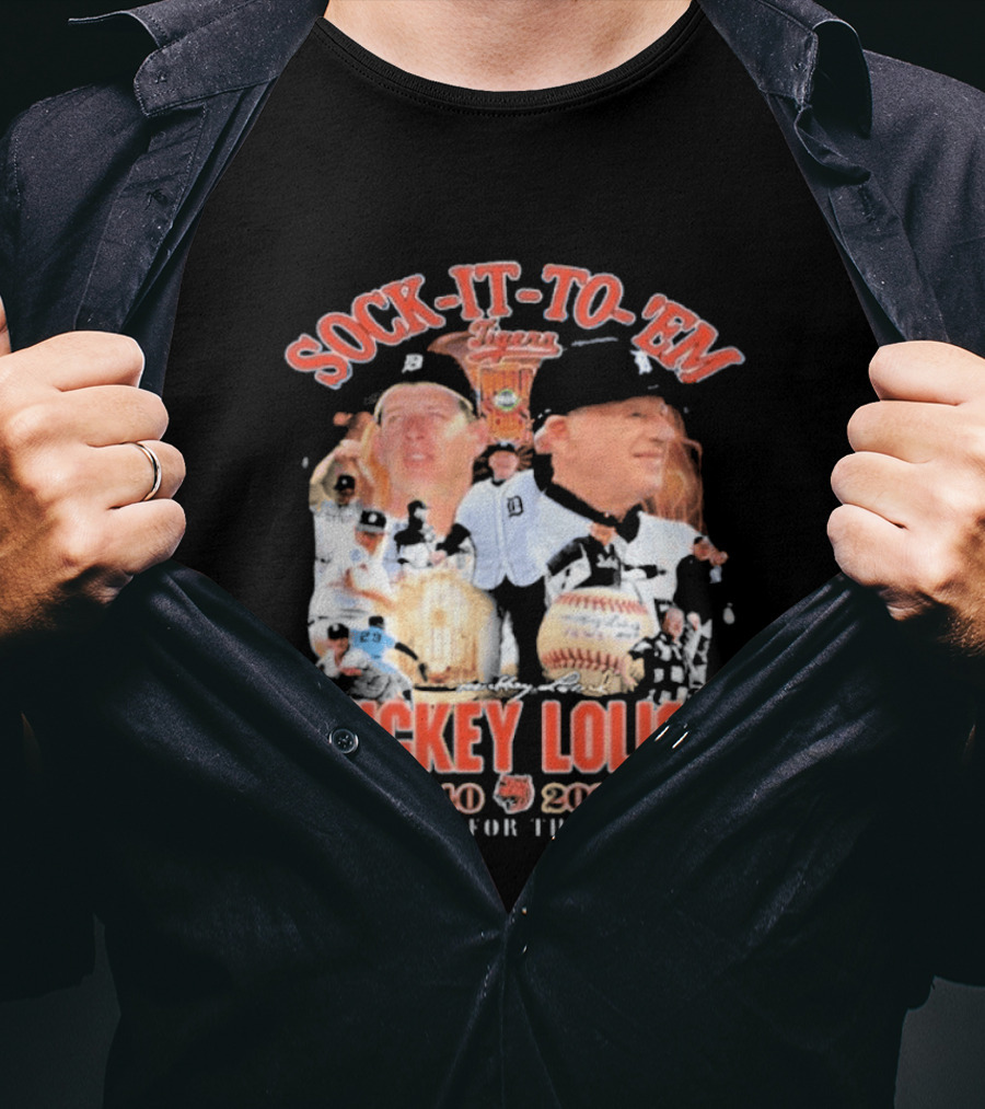 Sock It To 'Em Mickey Lolich 1940 2026 Thank You For The Memories Detroit Baseball Legends T-Shirt