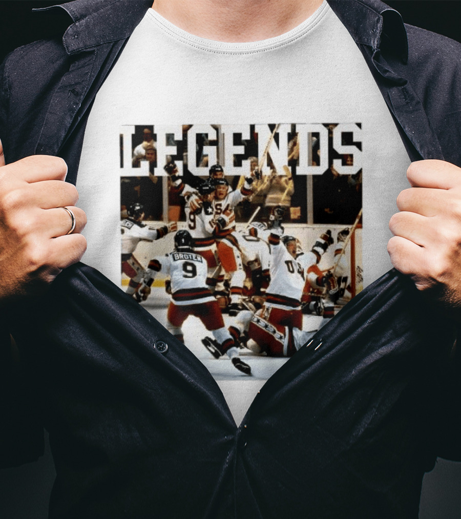 Miracle On Ice Legends Boys Of '80 Hockey Moment T-Shirt