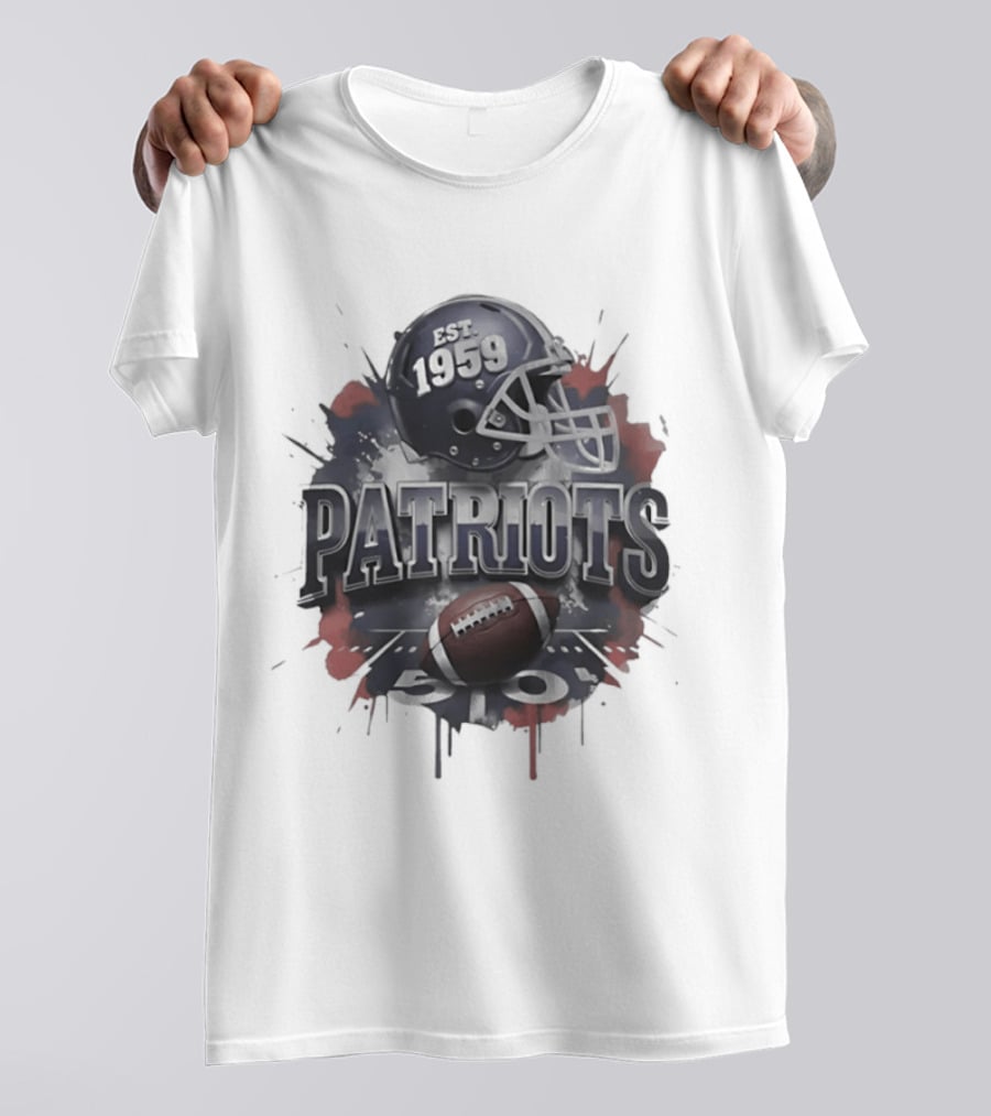 New England Patriots Est 1959 Football Helmet T-Shirt