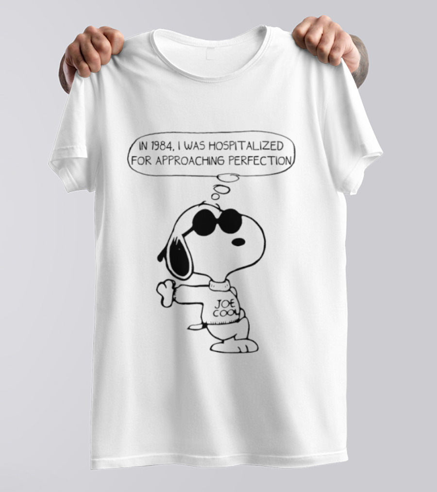 Snoopy Joe Cool 1984 Hospitalized For Approaching Perfection T-Shirt