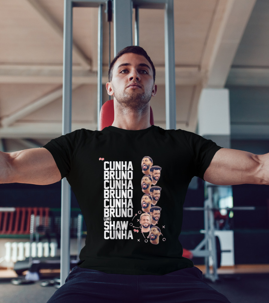 Cunha Bruno Cunha Bruno Cunha Bruno Luke Shaw Cunha Faces T-Shirt