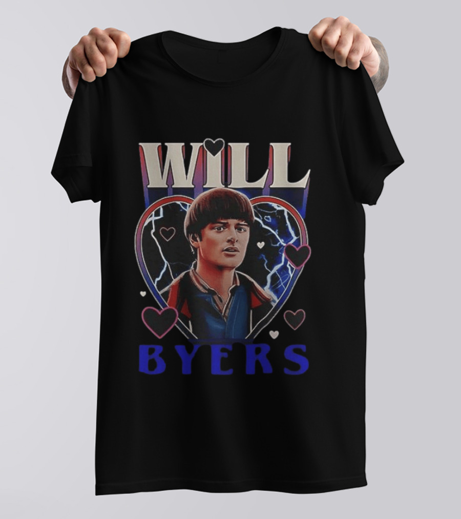 Will Byers Stranger Things Heart Electric T-Shirt
