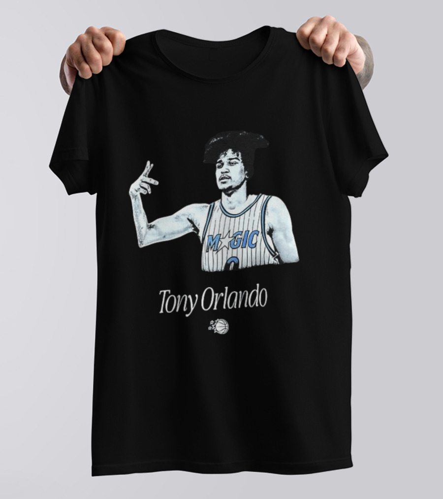 Tony Orlando Magic Basketball Jersey Player And Ball T-Shirt