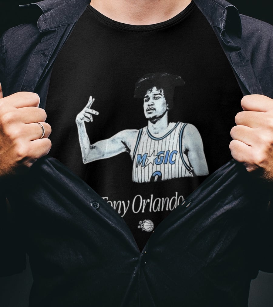 Tony Orlando Magic Basketball Jersey Player And Ball T-Shirt