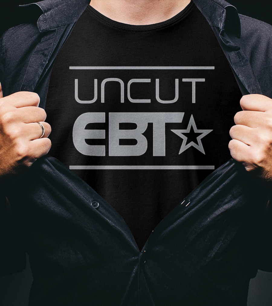 UNCUT EBT Participant Discretion Star Symbol Caution T-Shirt