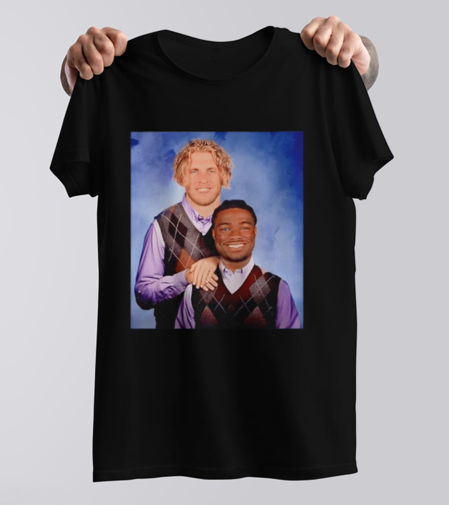 Cooper Kupp Jalen Milroe Step Brothers Comedy Parody Sweater Vest Collage T-Shirt
