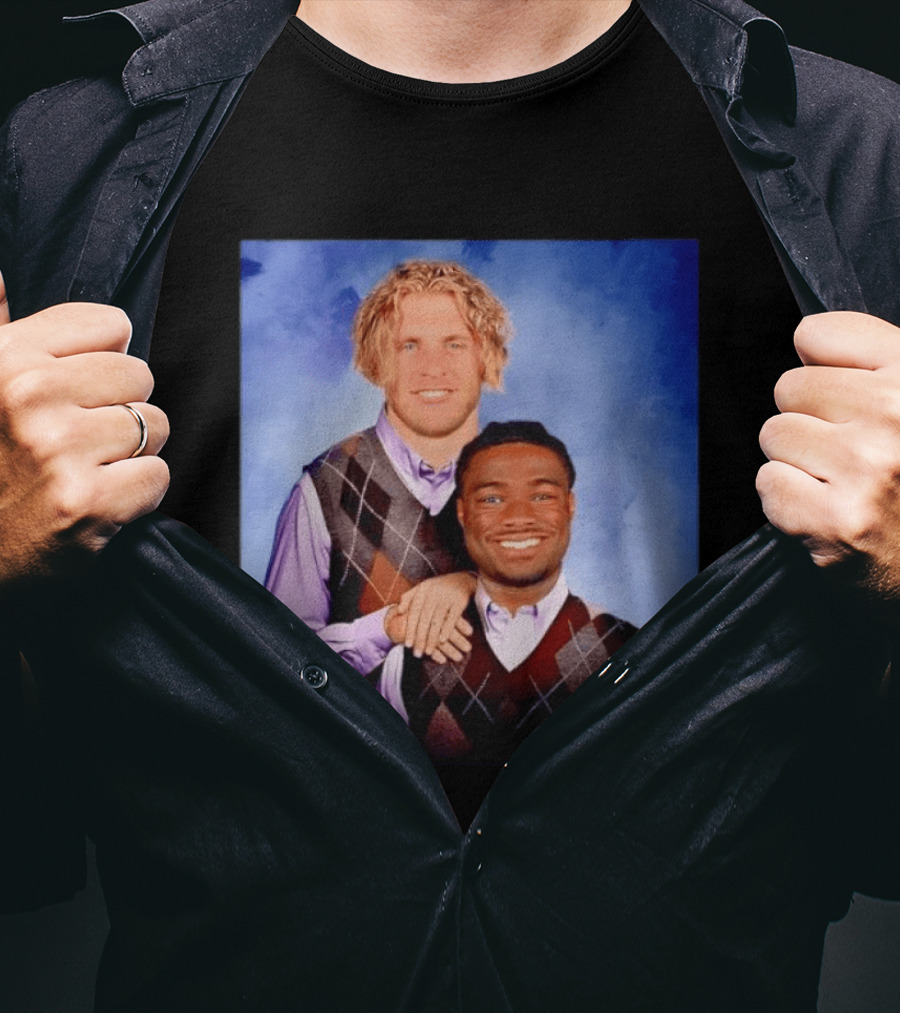 Cooper Kupp Jalen Milroe Step Brothers Comedy Parody Sweater Vest Collage T-Shirt