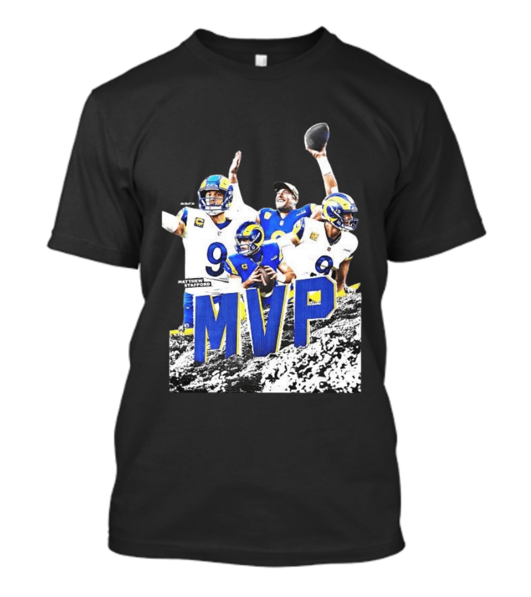 Matthew Stafford Los Angeles Rams MVP 2025 Number 9 Football T-Shirt