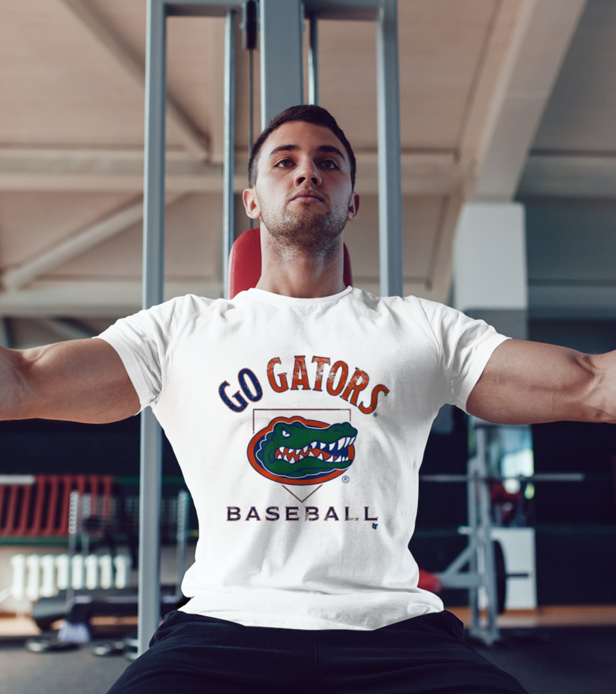 Go Gators Florida Baseball Team Home Plate T-Shirt