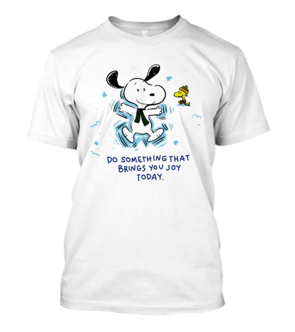 Snoopy Do Something That Brings You Joy Today Winter Fun With Woodstock T-Shirt