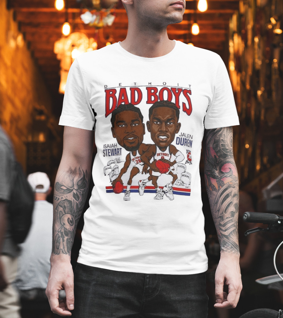 Isaiah Stewart Jalen Duren Detroit Pistons Bad Boys Basketball T-Shirt