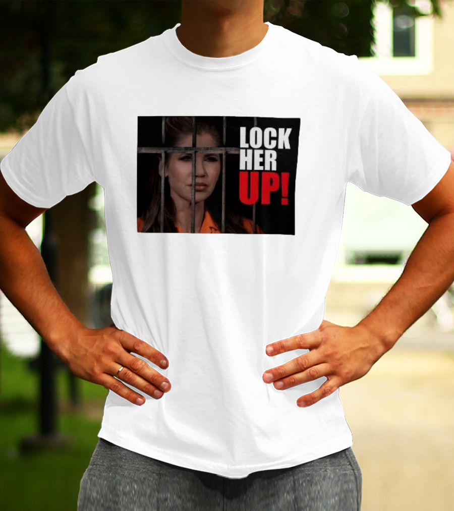 Lock Her Up Kristi Noem Bars Orange Jump Suit T-Shirt