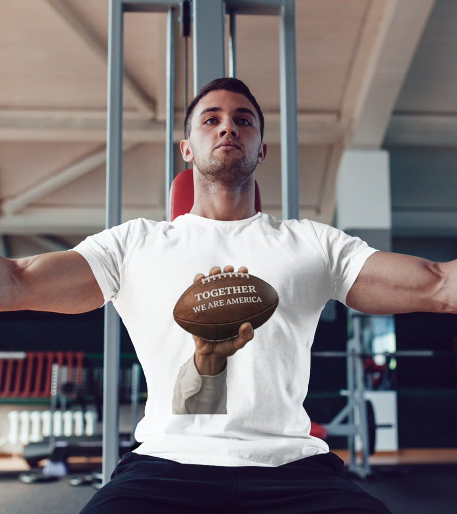 Together We Are America Football Unity 2025 2026 T-Shirt