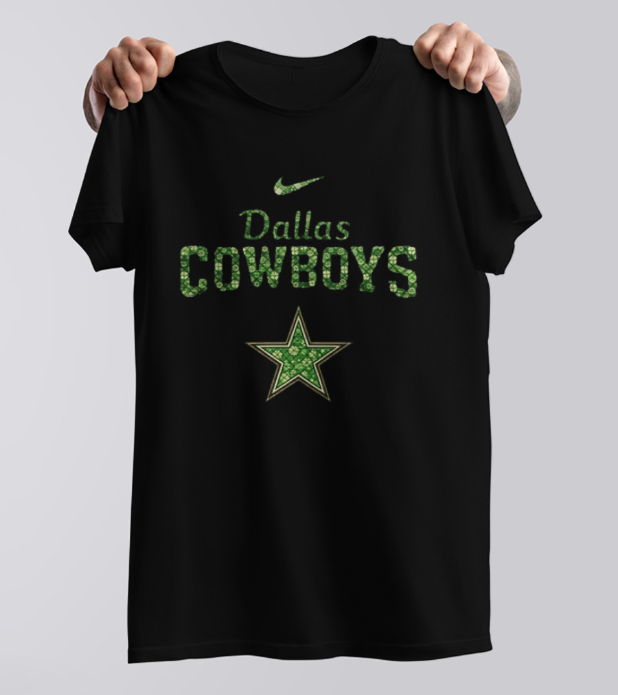 Dallas Cowboys Nike Green Clover Star Snoopy Collaboration T-Shirt