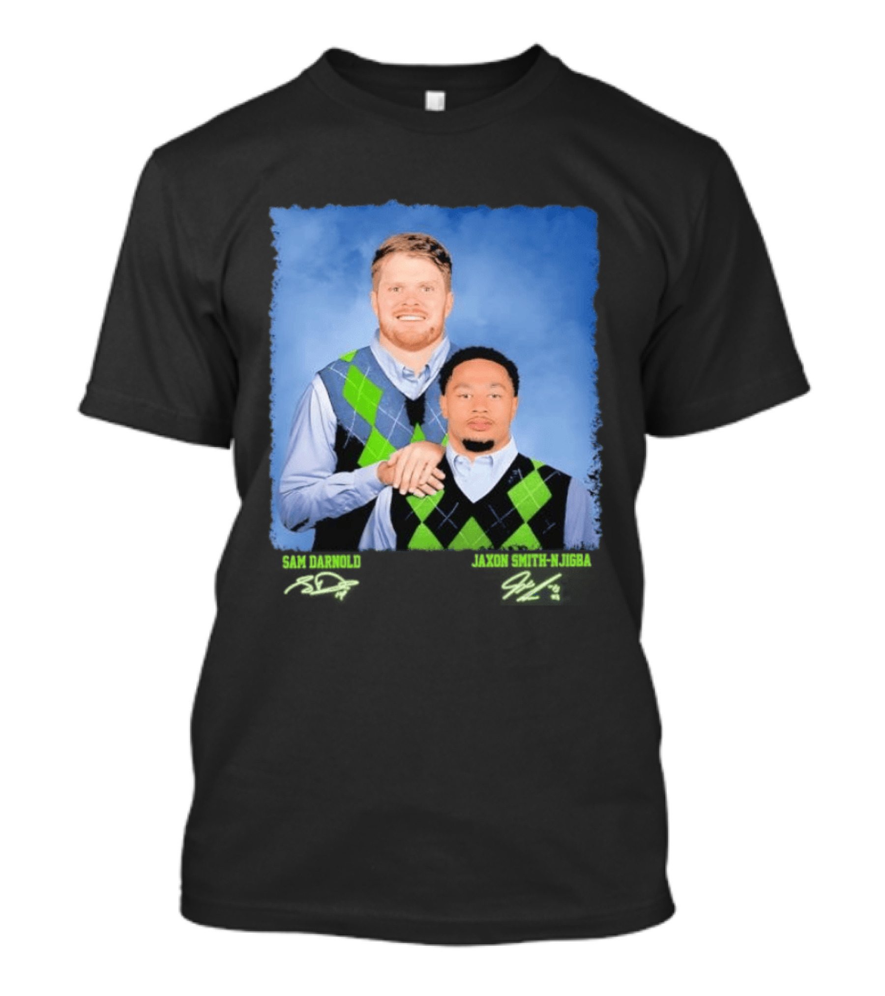 Darnold Smith Step Bros Style Football Duo Signatures T-Shirt