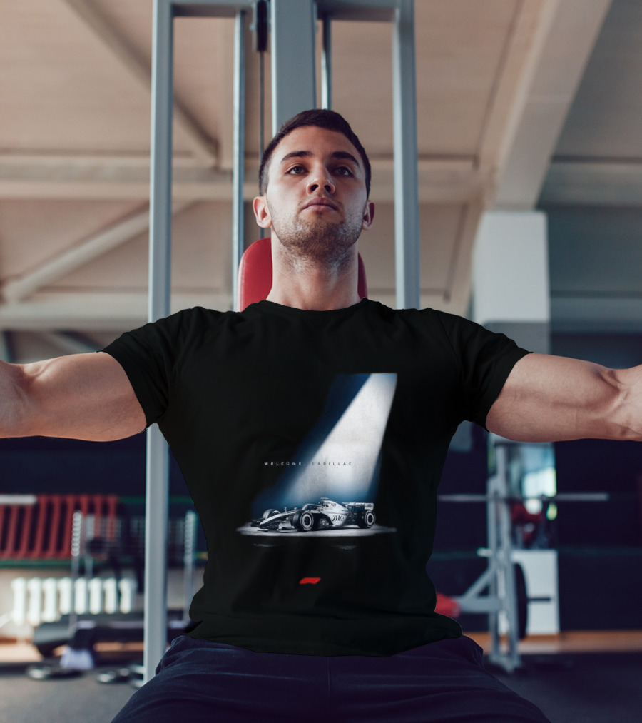 Welcome Cadillac F1 Team Formula 1 Racing Car Spotlight T-Shirt