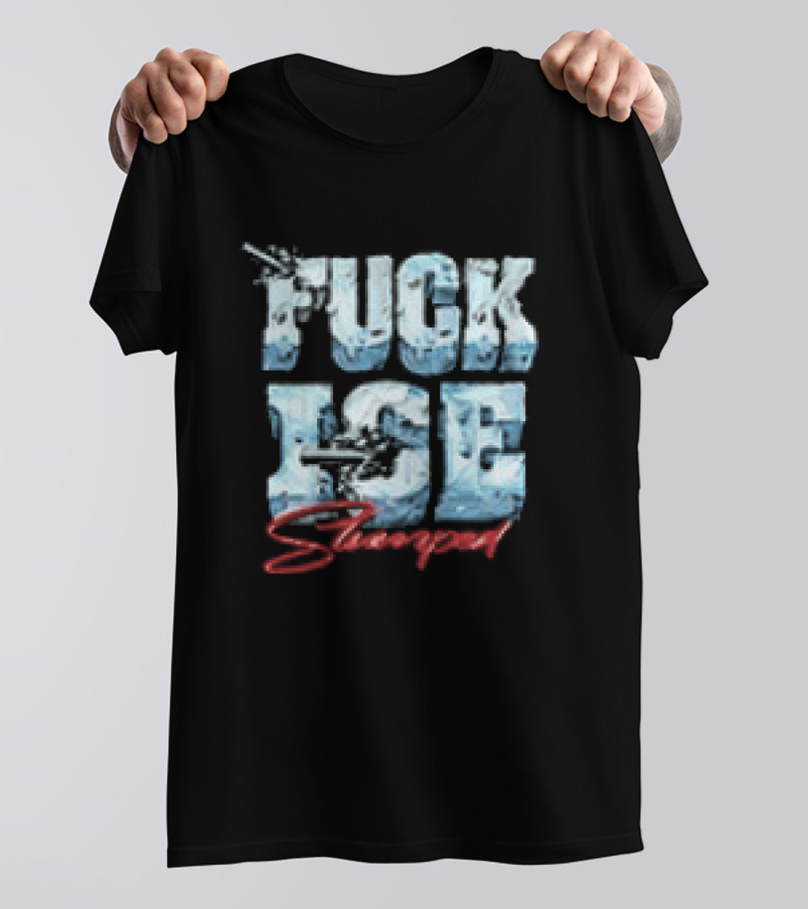 Fuck ICE Stooped Ice T-Shirt