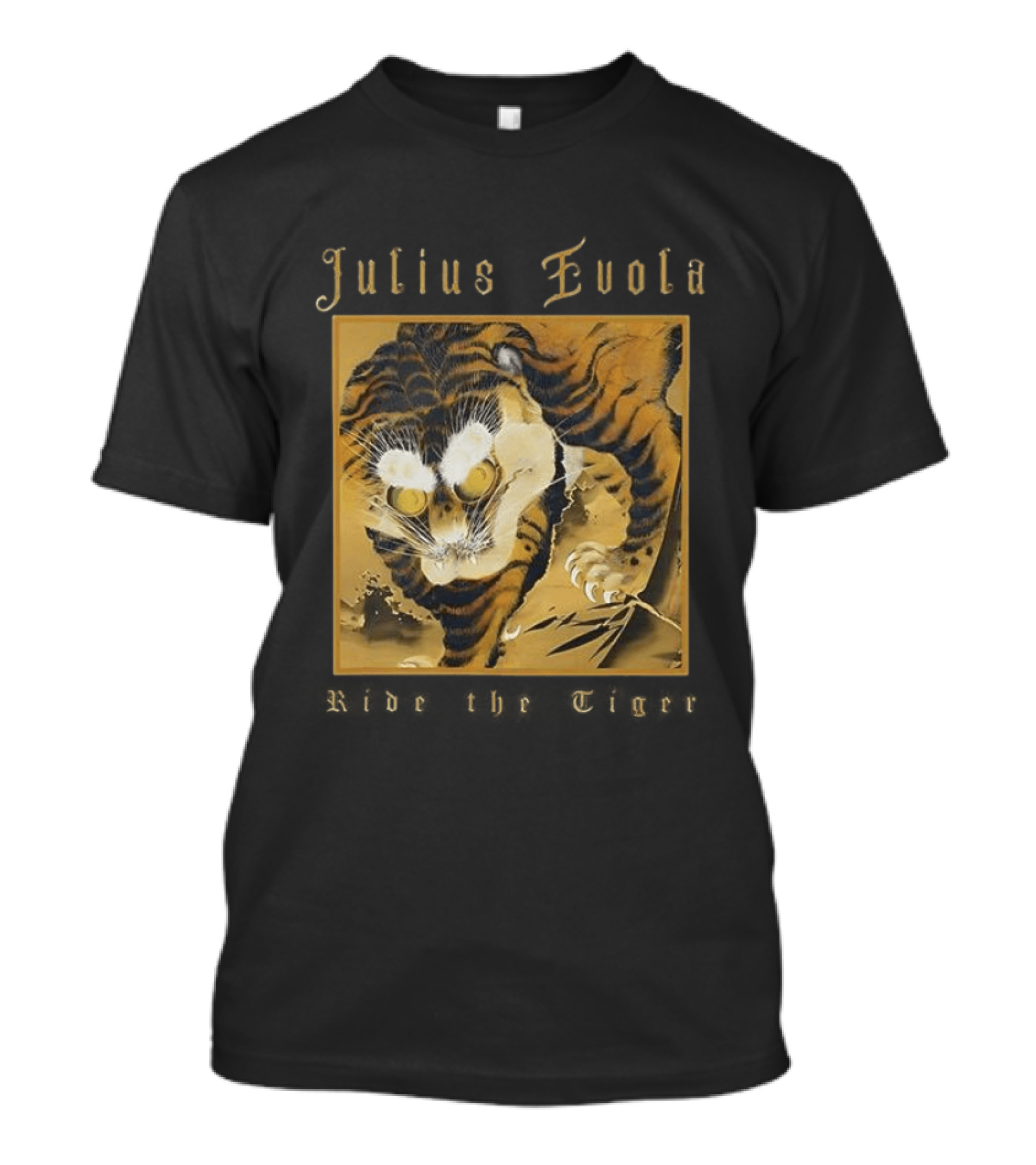 Julius Evola Ride The Tigers Fierce Golden Tiger T-Shirt