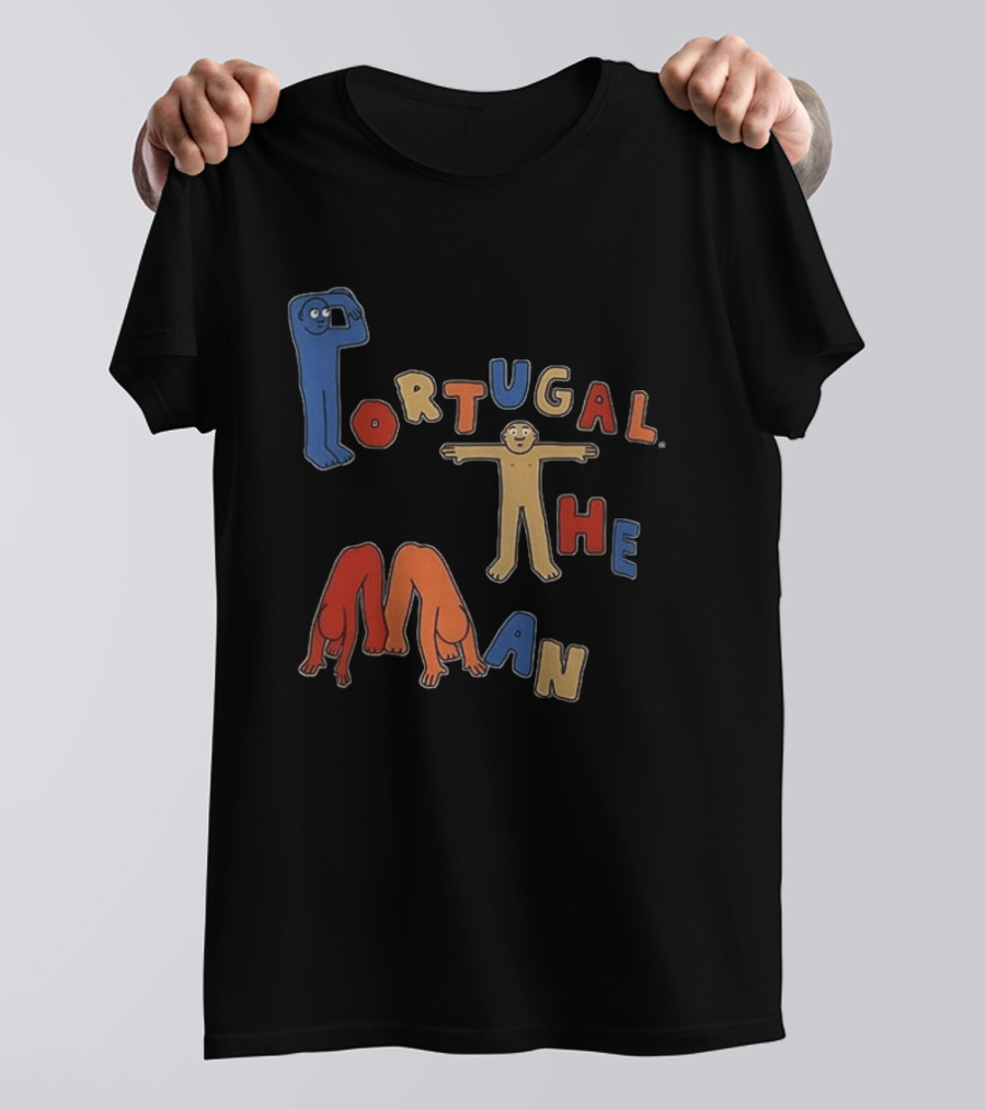 Portugal The Man Colorful Figures Playful Lettering T-Shirt