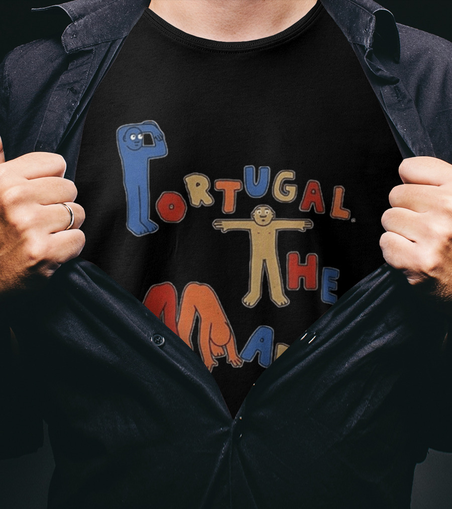 Portugal The Man Colorful Figures Playful Lettering T-Shirt