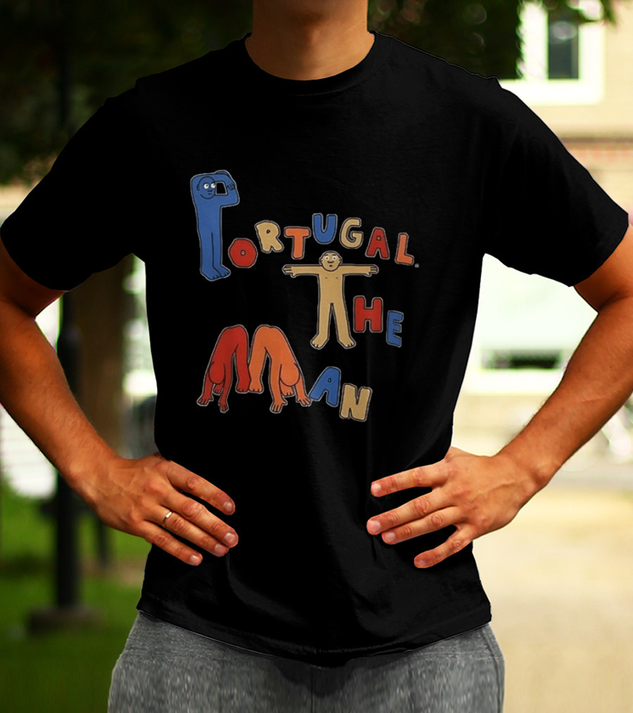Portugal The Man Colorful Figures Playful Lettering T-Shirt