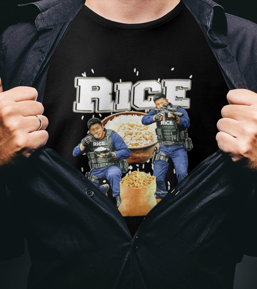 Rice Ice Police Tactical Humor T-Shirt