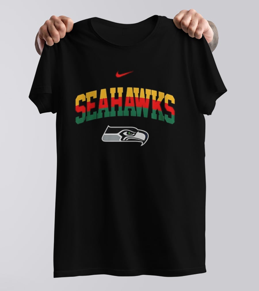 Seattle Seahawks Black History 100th Anniversary Nike Seahawks T-Shirt