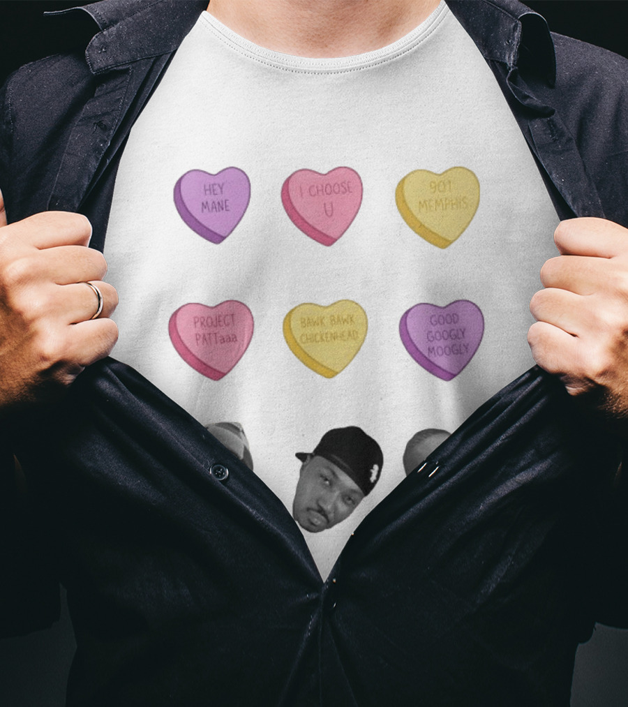 Hey Mane I Choose U 901 Memphis Project Patta Bawk Bawk Chickenhead Good Googly Moogly T-Shirt