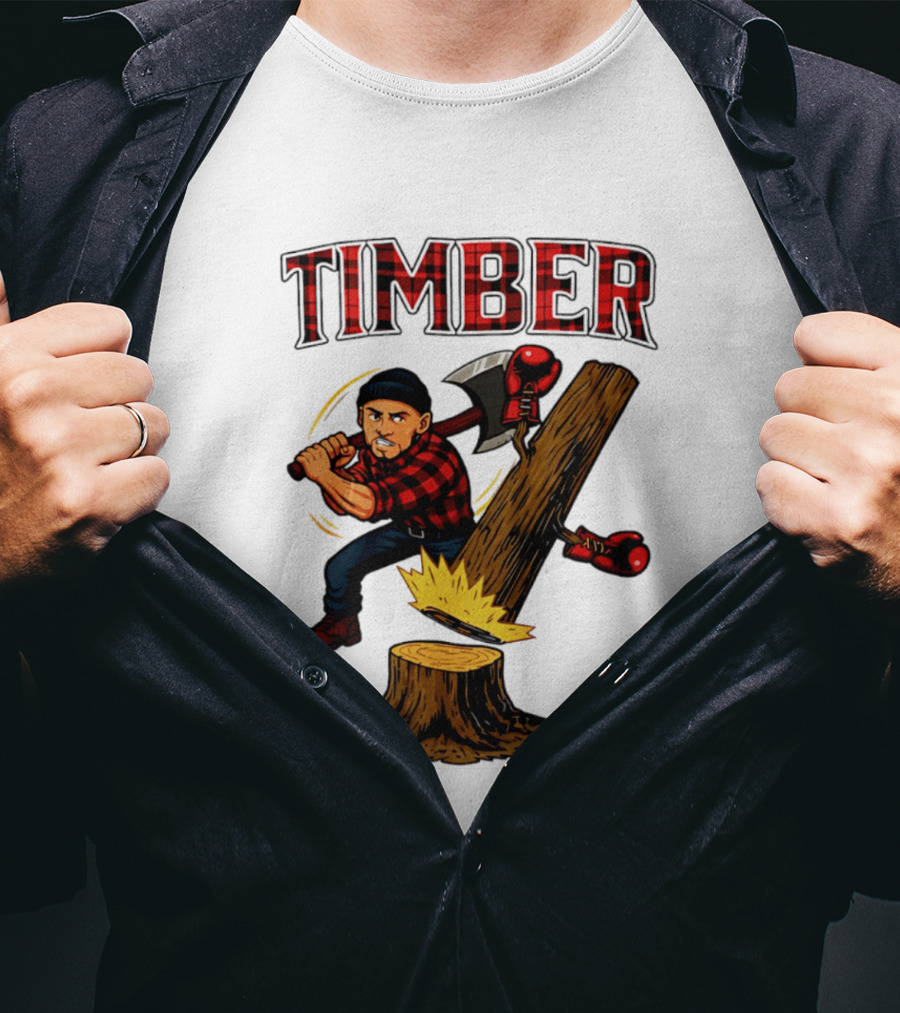 Keith Thurman Timber One Time Lumberjack Axe Boxing Gloves T-Shirt