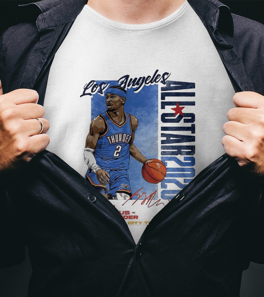 Los Angeles All Star 2026 Shai Gilgeous Alexander Oklahoma City Thunder T-Shirt