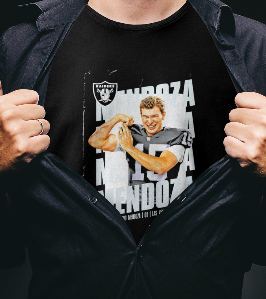 Las Vegas Raiders Fernando Mendoza Quarterback 15 Mendoza T-Shirt